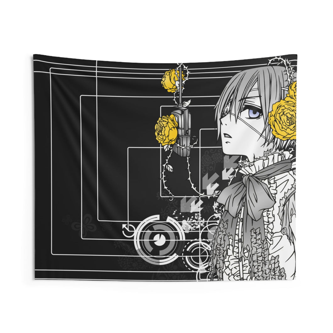 Black Butler Indoor Wall Tapestry