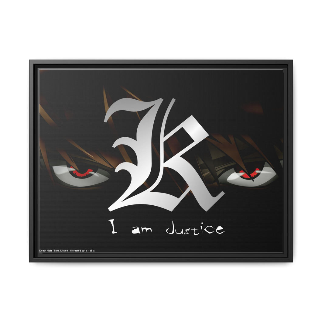 Death Note Light Yagami Canvas Framed Art Print