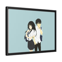Load image into Gallery viewer, Eru Chitanda  And  Hōtarō Oreki Full Body Canvas Framed Art Print
