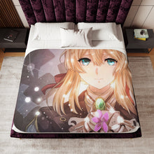 Load image into Gallery viewer, Anime Violet Evergarden Sherpa Blanket
