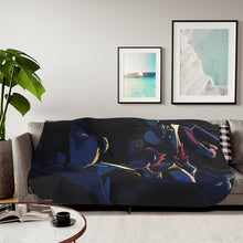 Load image into Gallery viewer, Cowboy Bebop Spike Spiegel, Faye Valentine, Jet Black, Ein Sherpa Blanket
