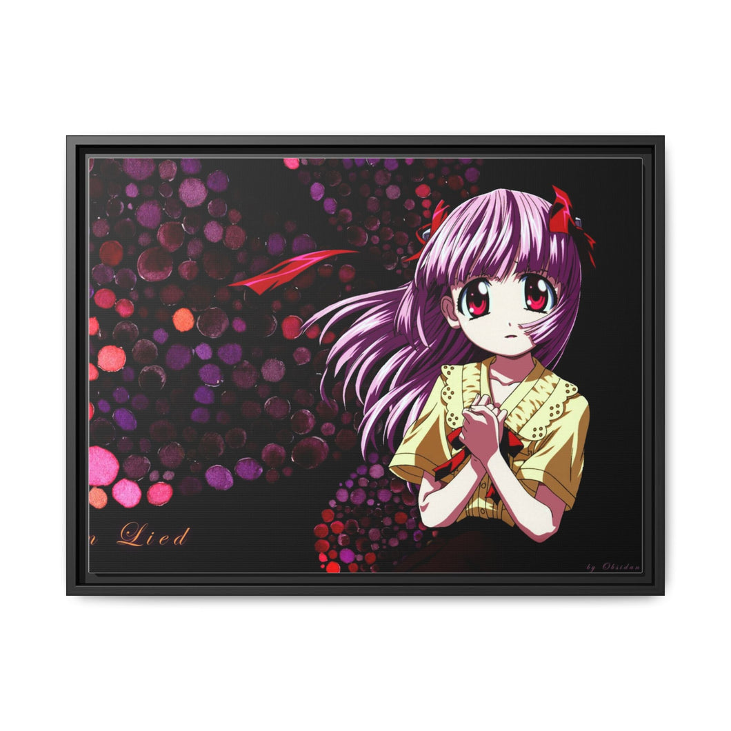 Anime Elfen Lied Canvas Framed Art Print