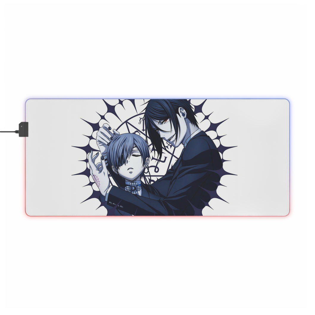 Black Butler RGB LED Mouse Pad (Desk Mat)