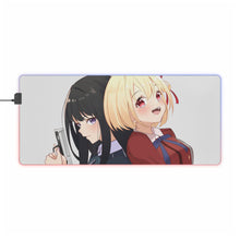 Load image into Gallery viewer, Lycoris Recoil Takina Inoue, Chisato Nishikigi RGB LED Mouse Pad (Desk Mat)
