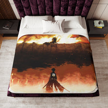 Load image into Gallery viewer, Shingeki no Kyojin - The Wall Sherpa Blanket

