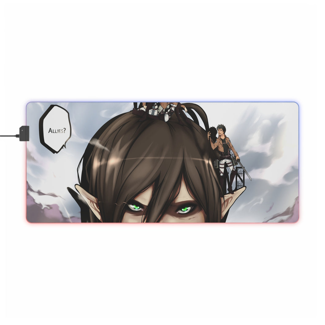 Anime Attack On Titan RGB LED Mouse Pad (Desk Mat)