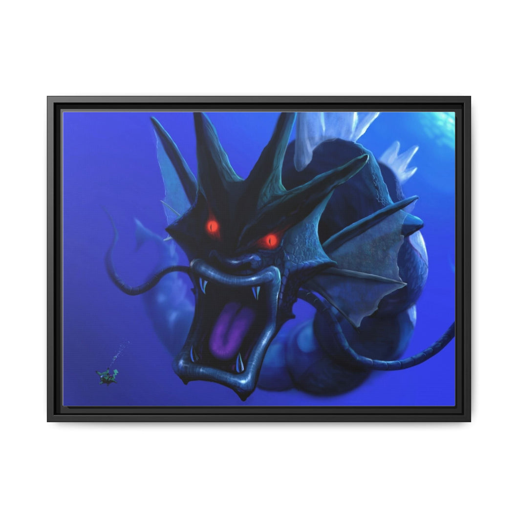Anime Pokémonr Canvas Framed Art Print