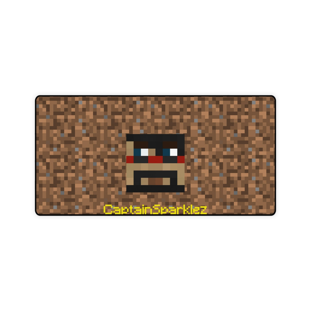minecraft head project 12 CaptainSparklez Mouse Pad (Desk Mat)