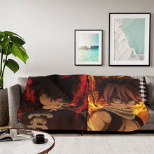 Load image into Gallery viewer, Fairy Tail Natsu Dragneel Sherpa Blanket
