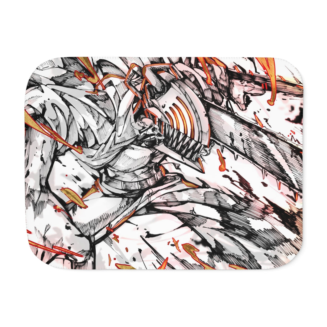 Anime Chainsaw Man Sherpa Blanket
