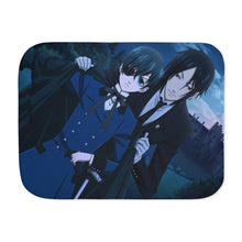 Load image into Gallery viewer, Black Butler Sherpa Blanket
