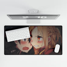 Load image into Gallery viewer, Kirito and Asuna Mouse Pad (Desk Mat)
