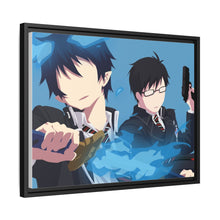 Load image into Gallery viewer, Blue Exorcist Rin Okumura, Yukio Okumura Canvas Framed Art Print
