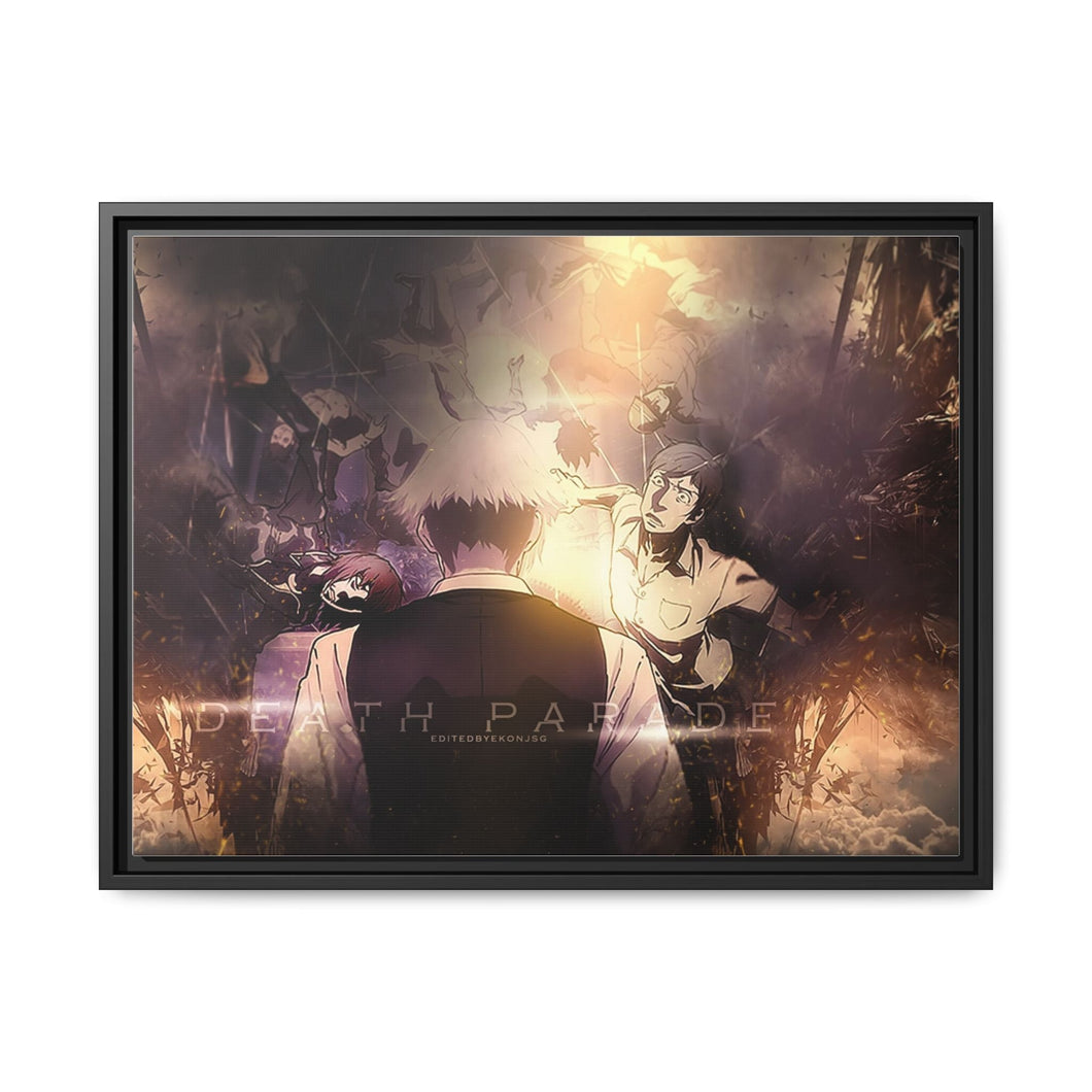 Anime Death Parade Canvas Framed Art Print