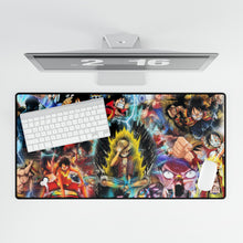 Load image into Gallery viewer, One Piece Luffy on Iron throne Mouse Pad (Desk Mat)
