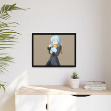 Load image into Gallery viewer, Rimuru Tempest in human form and in slime form minimalist Canvas Framed Art Print
