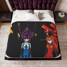 Load image into Gallery viewer, Anime Neon Genesis Evangelion Sherpa Blanket
