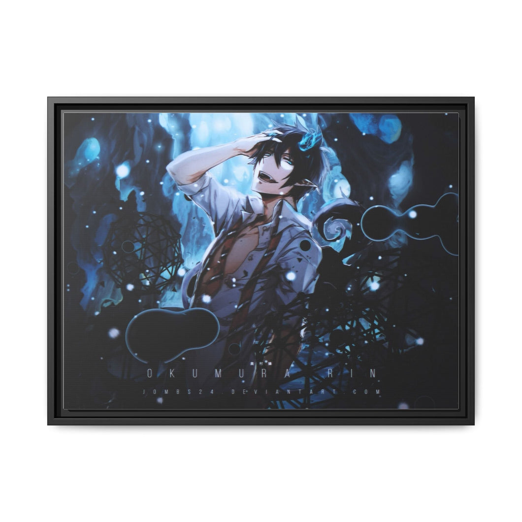 Blue Exorcist Rin Okumura Canvas Framed Art Print