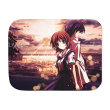 Load image into Gallery viewer, Clannad Tomoya Okazaki, Nagisa Furukawa Sherpa Blanket

