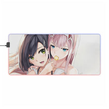 Load image into Gallery viewer, Zero Two and Ichigo RGB LED Mouse Pad (Desk Mat)
