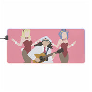 lucy, gajeel y levy fairy tail minimalist RGB LED Mouse Pad (Desk Mat)