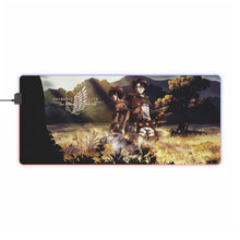 Load image into Gallery viewer, Eren and Levi RGB LED Mouse Pad (Desk Mat)
