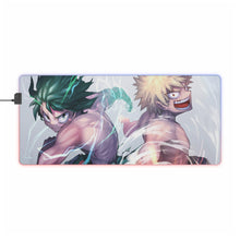 Load image into Gallery viewer, My Hero Academia Izuku Midoriya, Katsuki Bakugou RGB LED Mouse Pad (Desk Mat)
