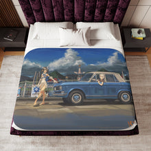 Load image into Gallery viewer, Is It Wrong To Try To Pick Up Girls In A Dungeon? Sherpa Blanket

