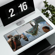Load image into Gallery viewer, Mimir talking with Jörmungandr (World Serpent) Mouse Pad (Desk Mat)
