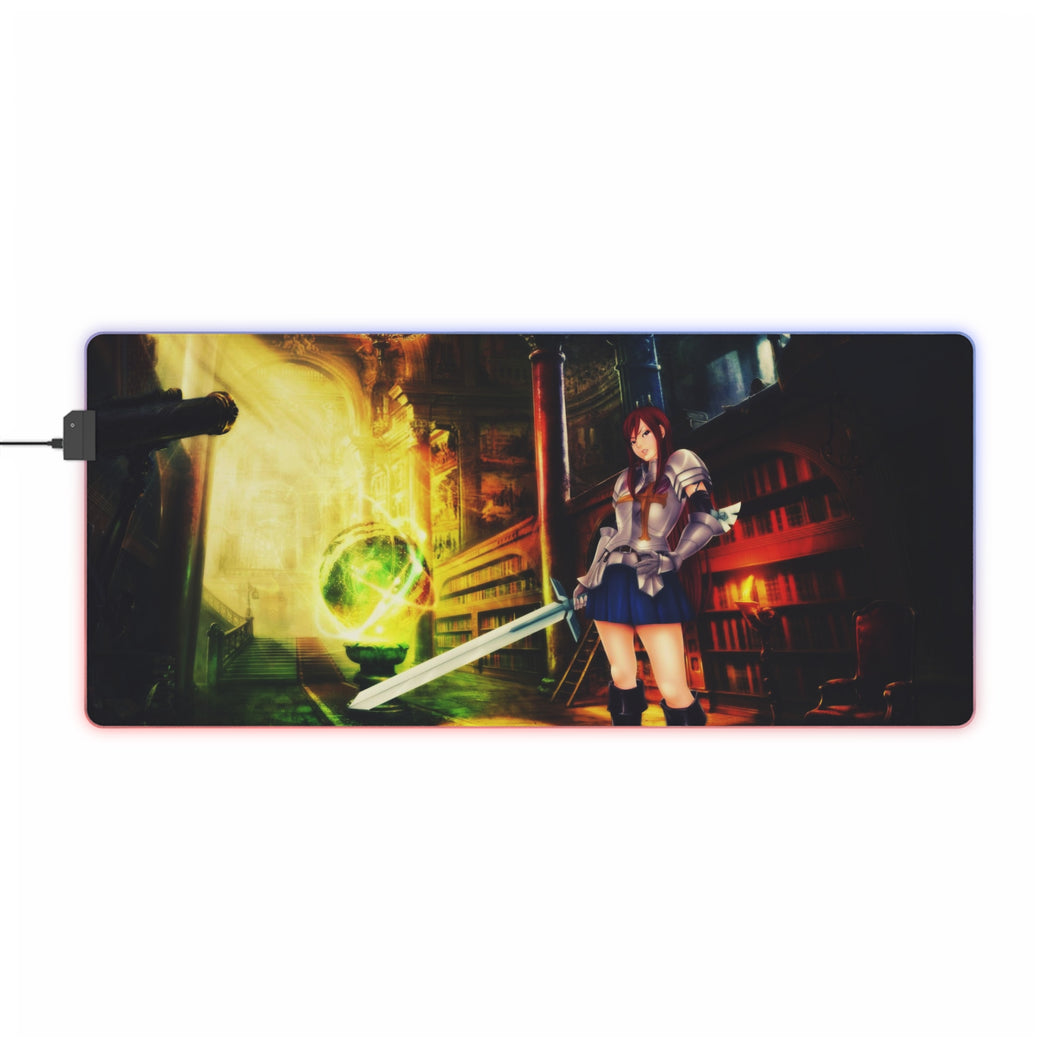 Erza Scarlet - UltraHD RGB LED Mouse Pad (Desk Mat)