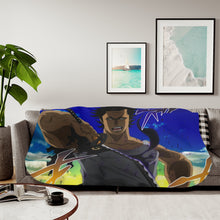 Load image into Gallery viewer, Black Clover Yami Sukehiro Sherpa Blanket
