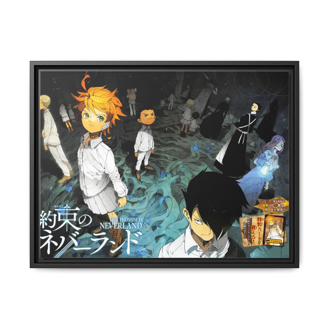 The Promised Neverland Ray, Norman, Emma, Phil, Isabella Canvas Framed Art Print