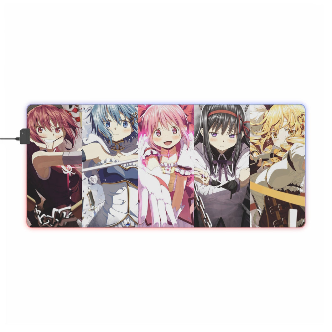 Puella Magi Madoka Magica RGB LED Mouse Pad (Desk Mat)