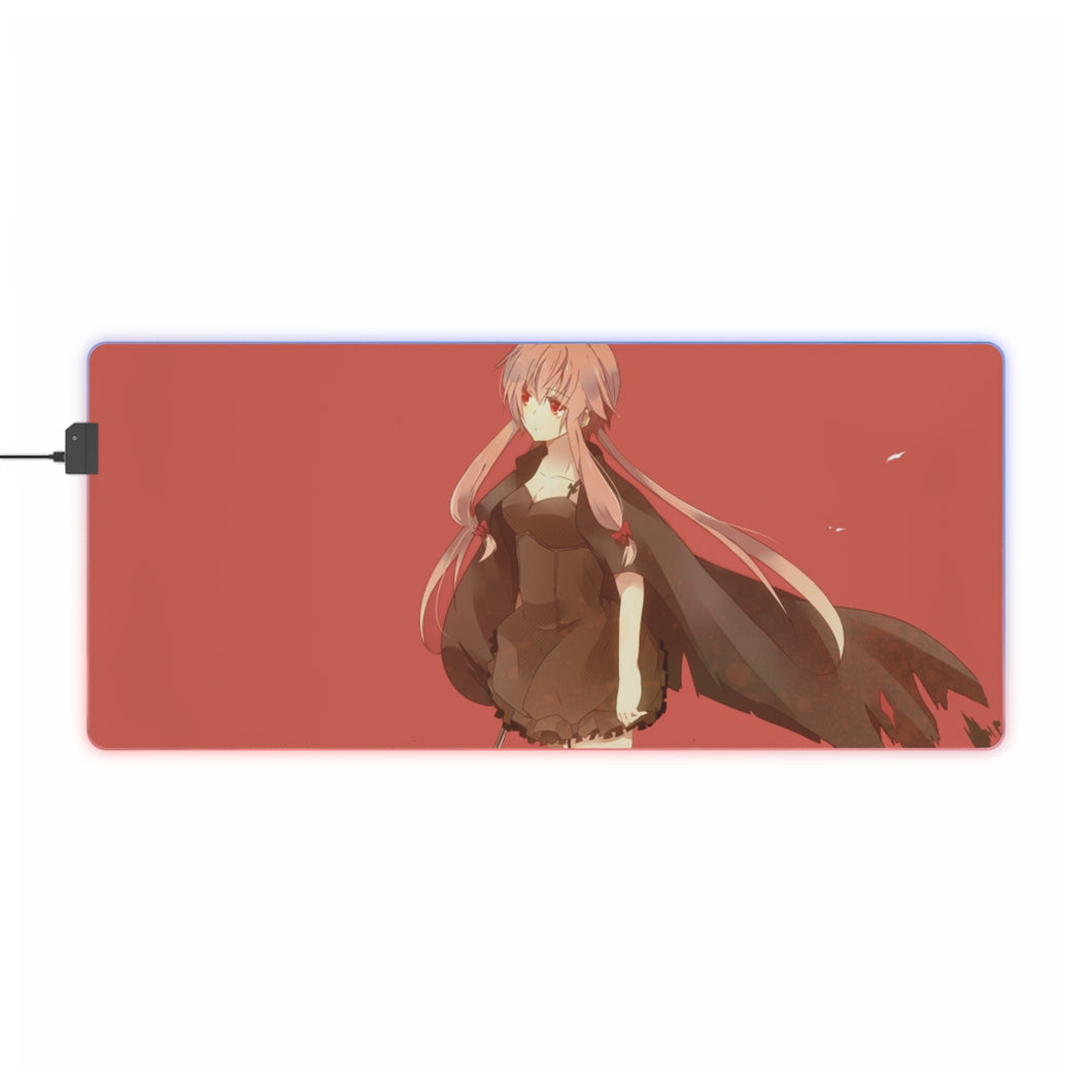 Mirai Nikki Yuno Gasai RGB LED Mouse Pad (Desk Mat)