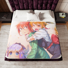 Load image into Gallery viewer, Miss Kobayashi&#39;s Dragon Maid Kanna Kamui, Kobayashi, Kobayashi San Chi No Maid Dragon, Tohru Sherpa Blanket
