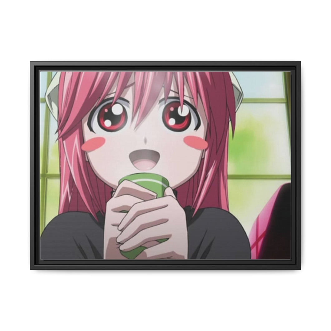 Anime Elfen Liedr Canvas Framed Art Print