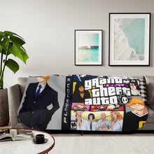 Load image into Gallery viewer, Anime Bleachr Sherpa Blanket

