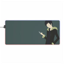 Load image into Gallery viewer, Durarara!! Izaya Orihara RGB LED Mouse Pad (Desk Mat)
