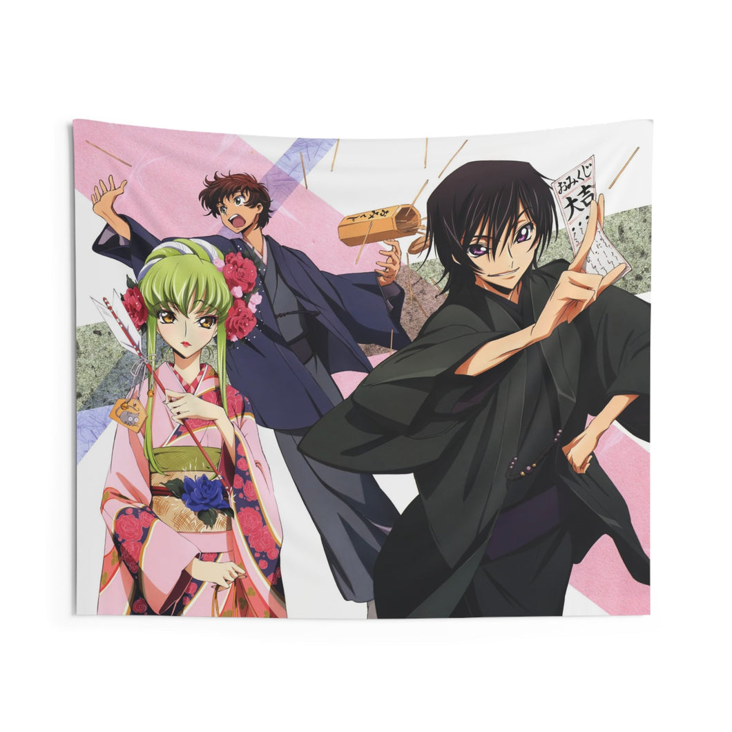 Code Geass Lelouch Lamperouge, Suzaku Kururugi Indoor Wall Tapestry