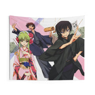 Code Geass Lelouch Lamperouge, Suzaku Kururugi Indoor Wall Tapestry