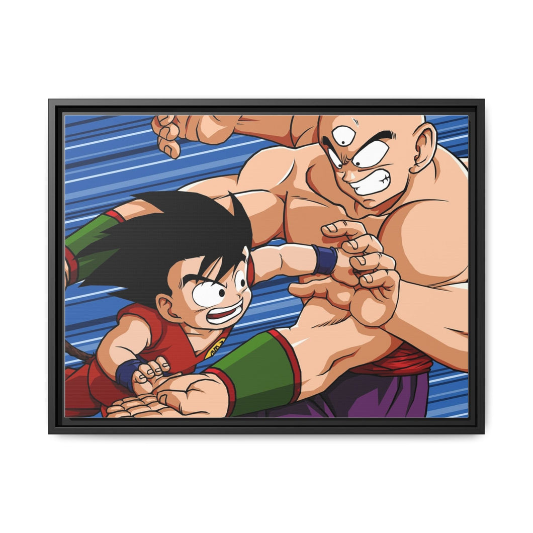 Master Roshi Team vs Master ShenTeam Canvas Framed Art Print