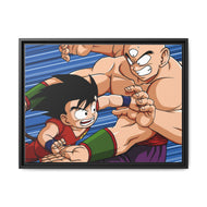 Master Roshi Team vs Master ShenTeam Canvas Framed Art Print
