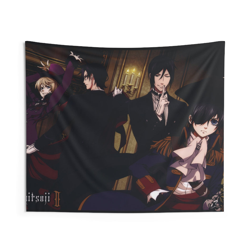 Black Butler Indoor Wall Tapestry