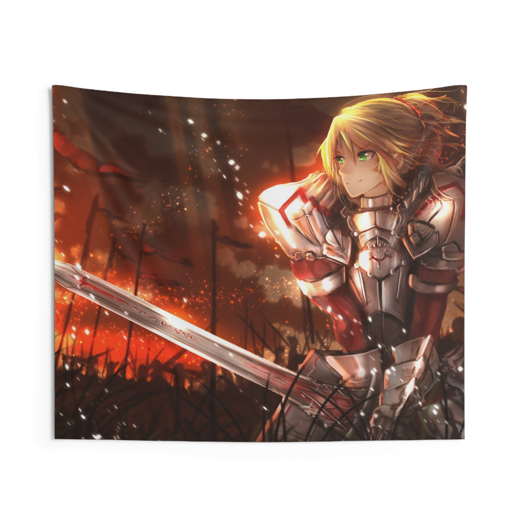 Fate/Apocrypha Saber Of Red Indoor Wall Tapestry