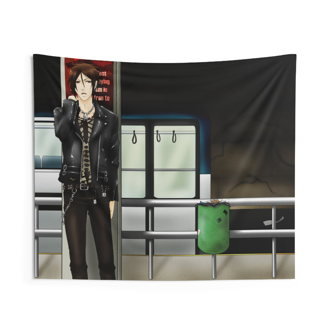 Black Butler Indoor Wall Tapestry
