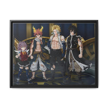 Load image into Gallery viewer, Fairy Tail Natsu Dragneel, Wendy Marvell, Gajeel Redfox Canvas Framed Art Print

