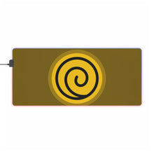 Load image into Gallery viewer, Uzumaki Clan Symbol RGB LED Mouse Pad (Desk Mat)
