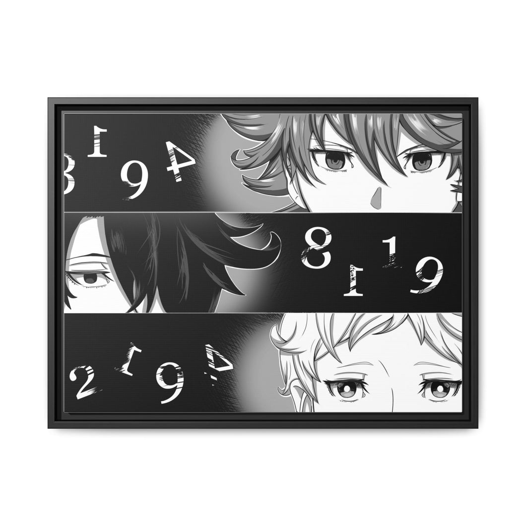 Anime The Promised Neverland Canvas Framed Art Print