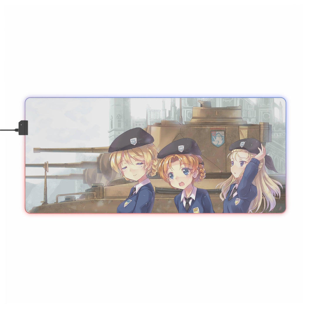 Girls und Panzer RGB LED Mouse Pad (Desk Mat)