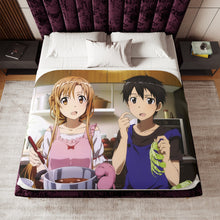 Load image into Gallery viewer, Kirito and Asuna Sherpa Blanket
